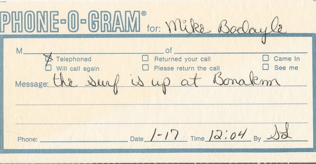 Gibby Haynes Phone Message