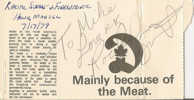 Rachel Sweet 7-17-79 Autograph