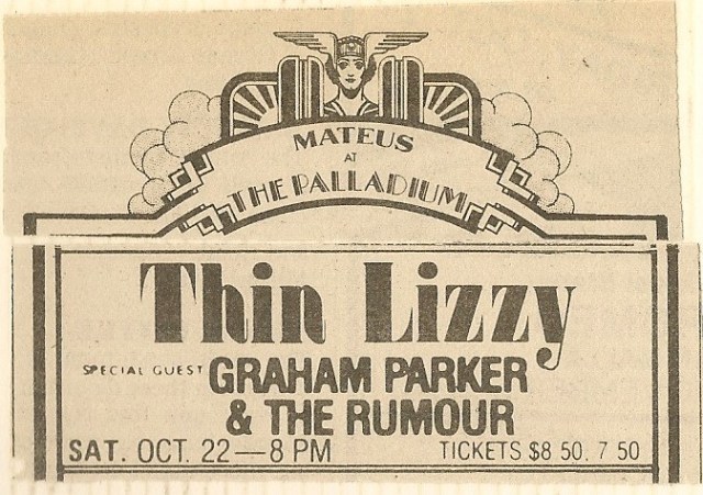 Thin Lizzy advert