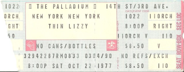 Thin Lizzy - Paladium - 10-22-77