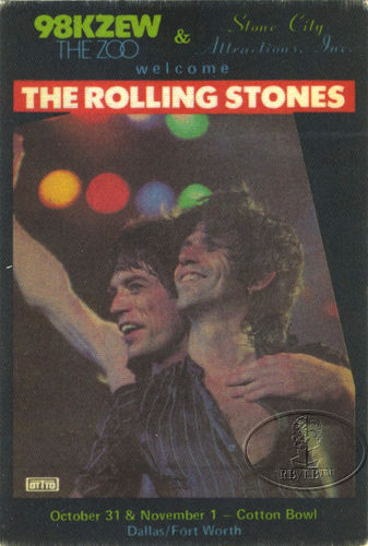 The Rolling Stones - Cotton Bowl - 11-1-81 Sticker