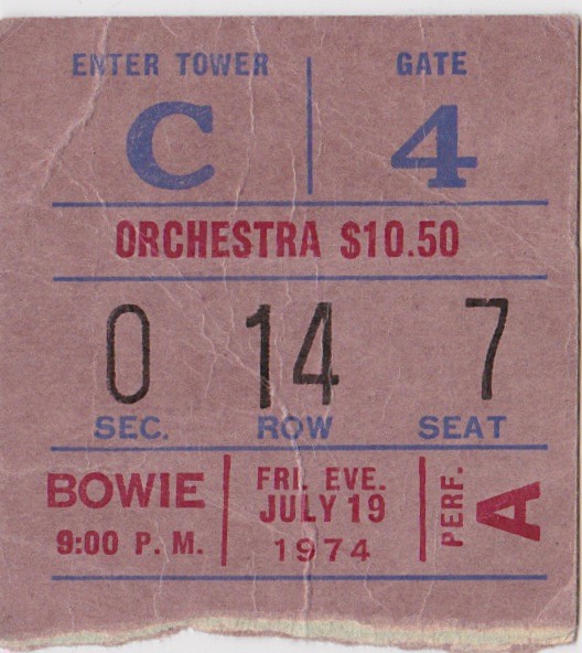 Bowie - MSG 74